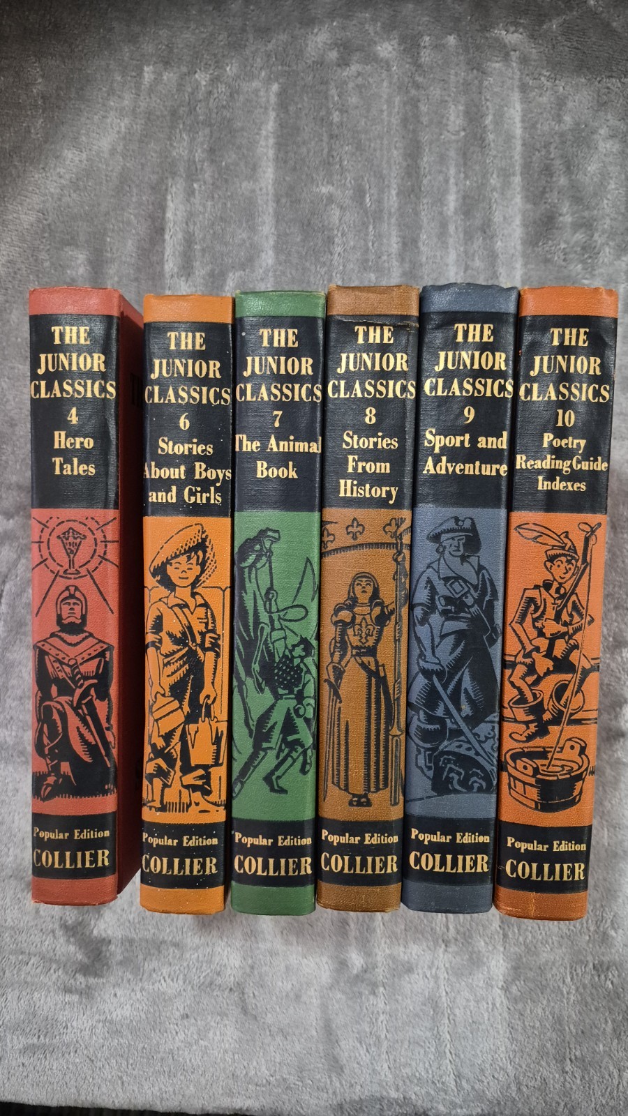 Collier&rsquo;s The Junior Classics: The Young Folks Shelf of Books Set 6 Hardback OBO