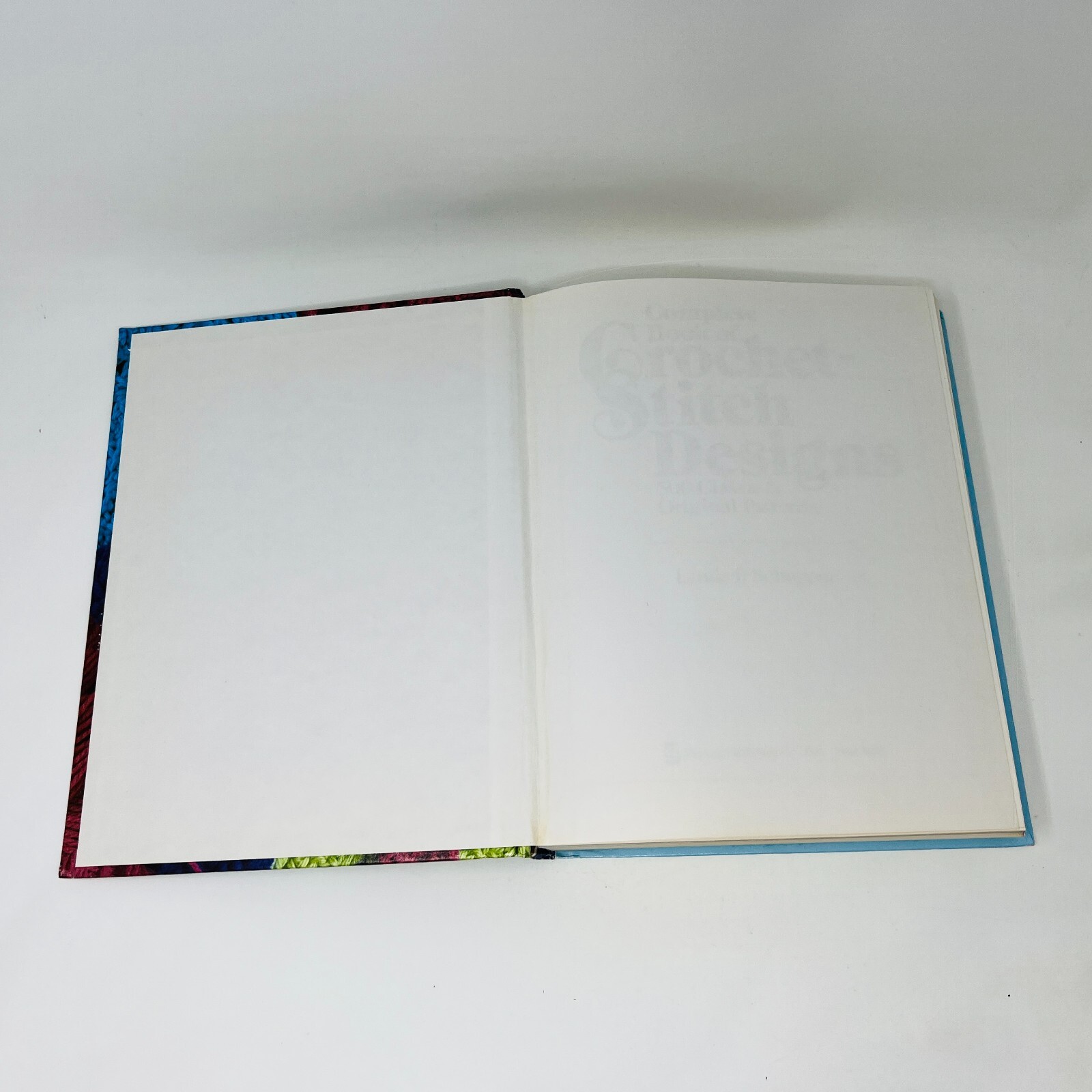 Complete Book of Crochet Stitch-Designs Linda Schapper Hardcover Patterns 1985