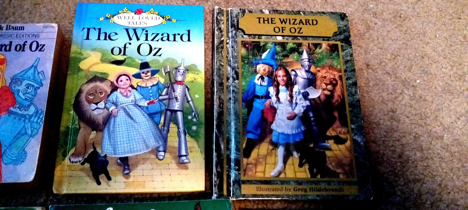 Lot of 6 Wizard of Oz-4 Paper+2 Hardcover Books-mixed lot-1960-64-77-80&rsquo;s-84-92