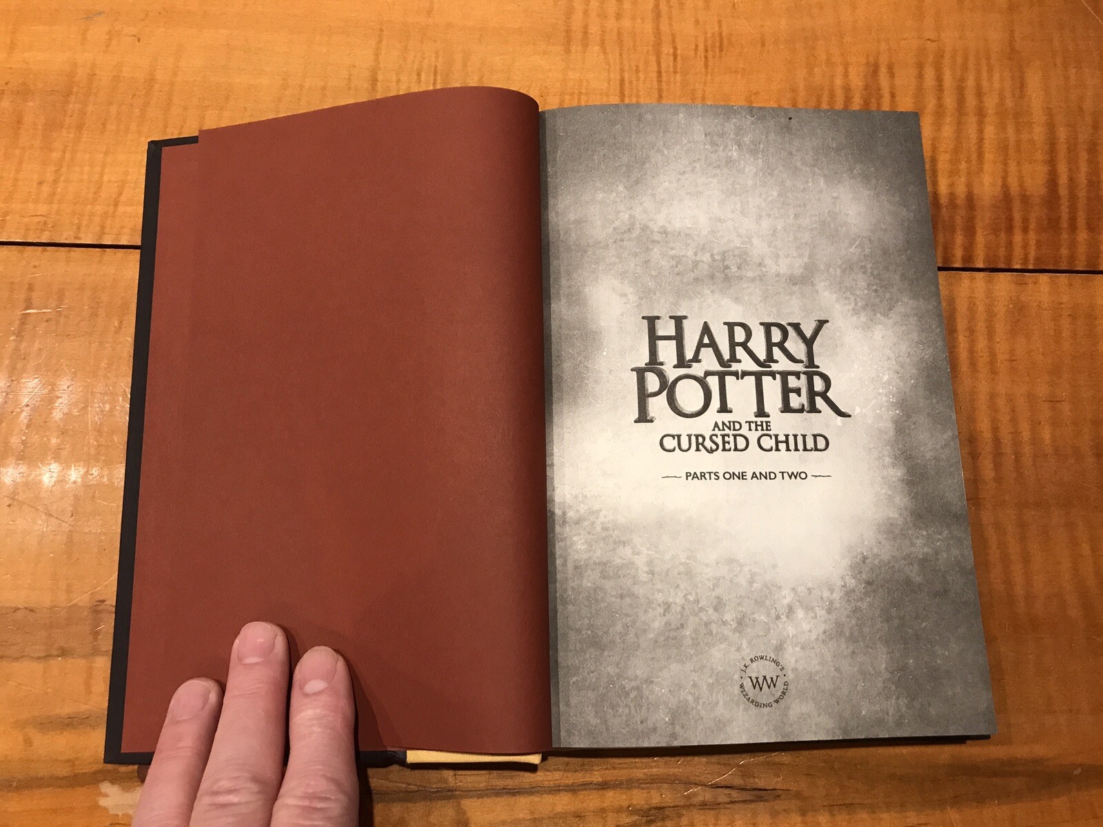 Special Rehearsal Edition J. K. ROWLING Harry Potter and the Cursed Child 2016