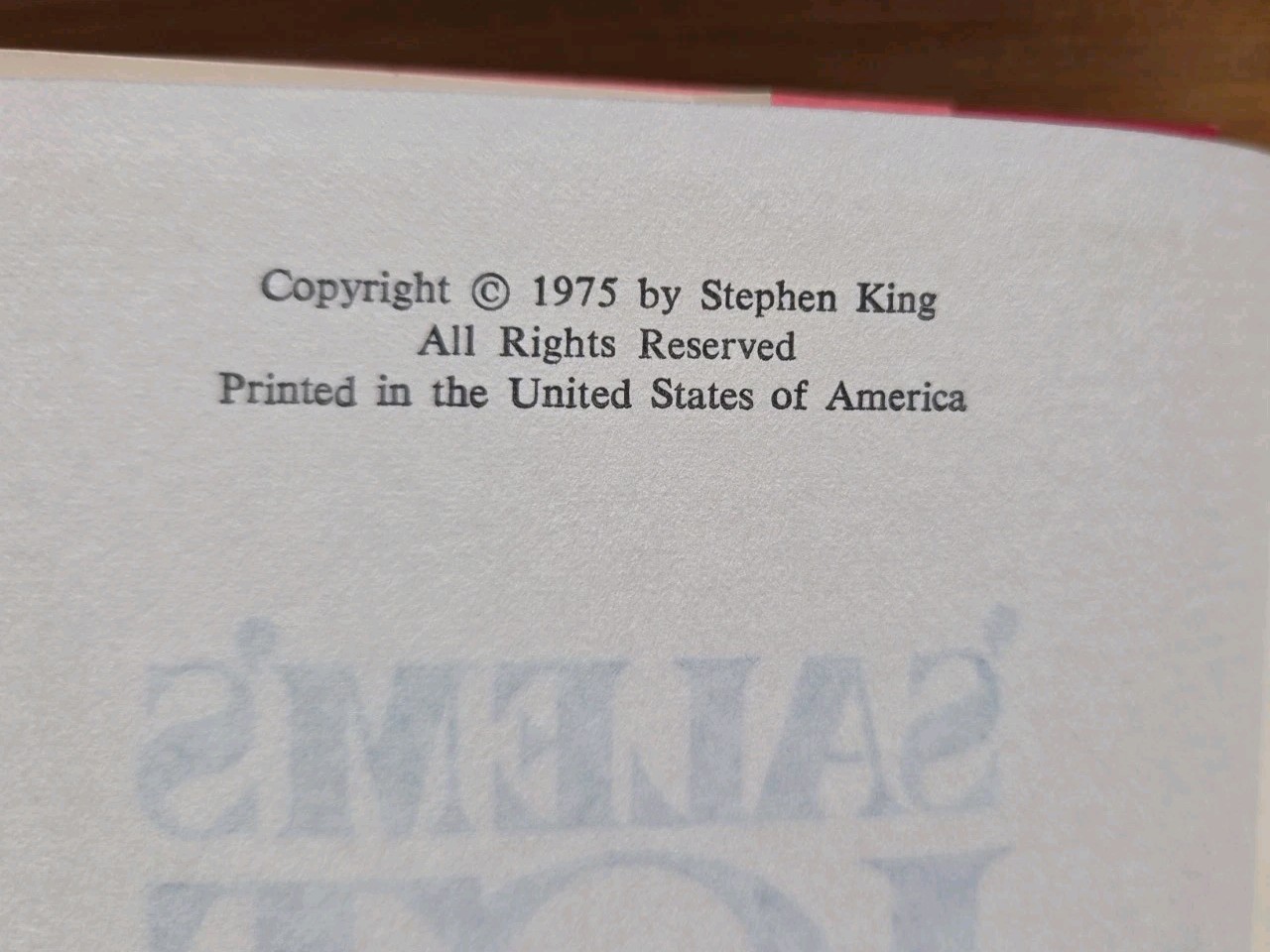 Salem&rsquo;s Lot By Stephen King 1975 HC DJ Doubleday First BCE