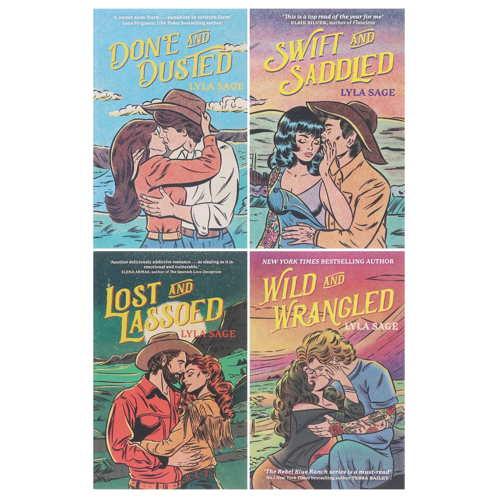 Rebel Blue Ranch Series by Lyla Sage: 4 Books Collection Set – Fiction – PB