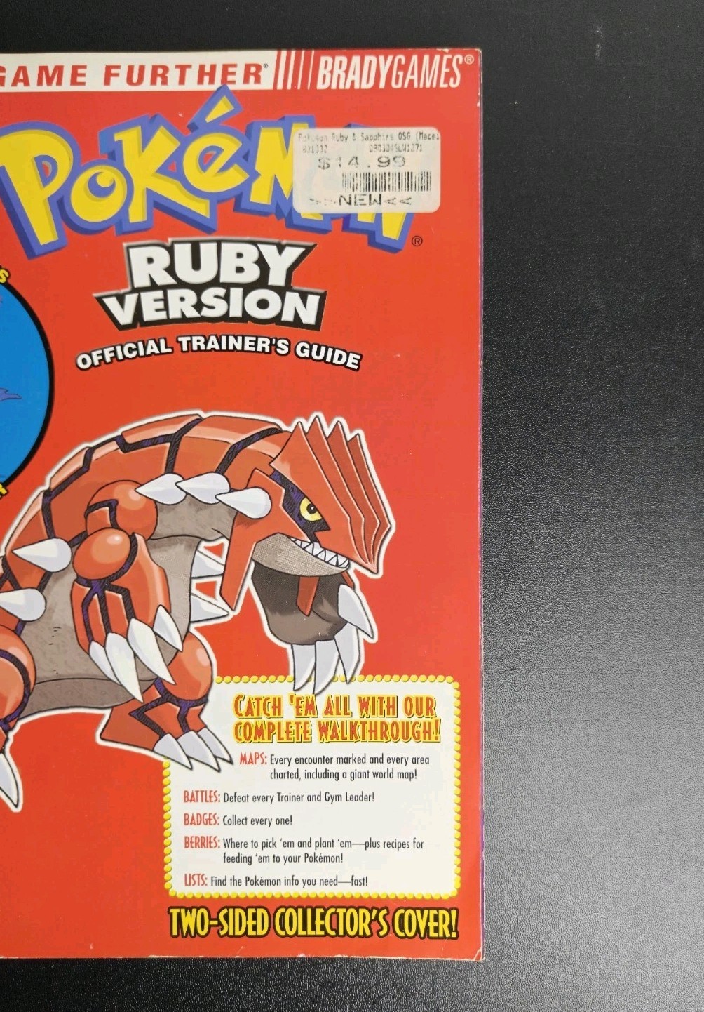 Pokemon Ruby and Sapphire Official Trainer&rsquo;s Strategy Guide Brady Games GBA