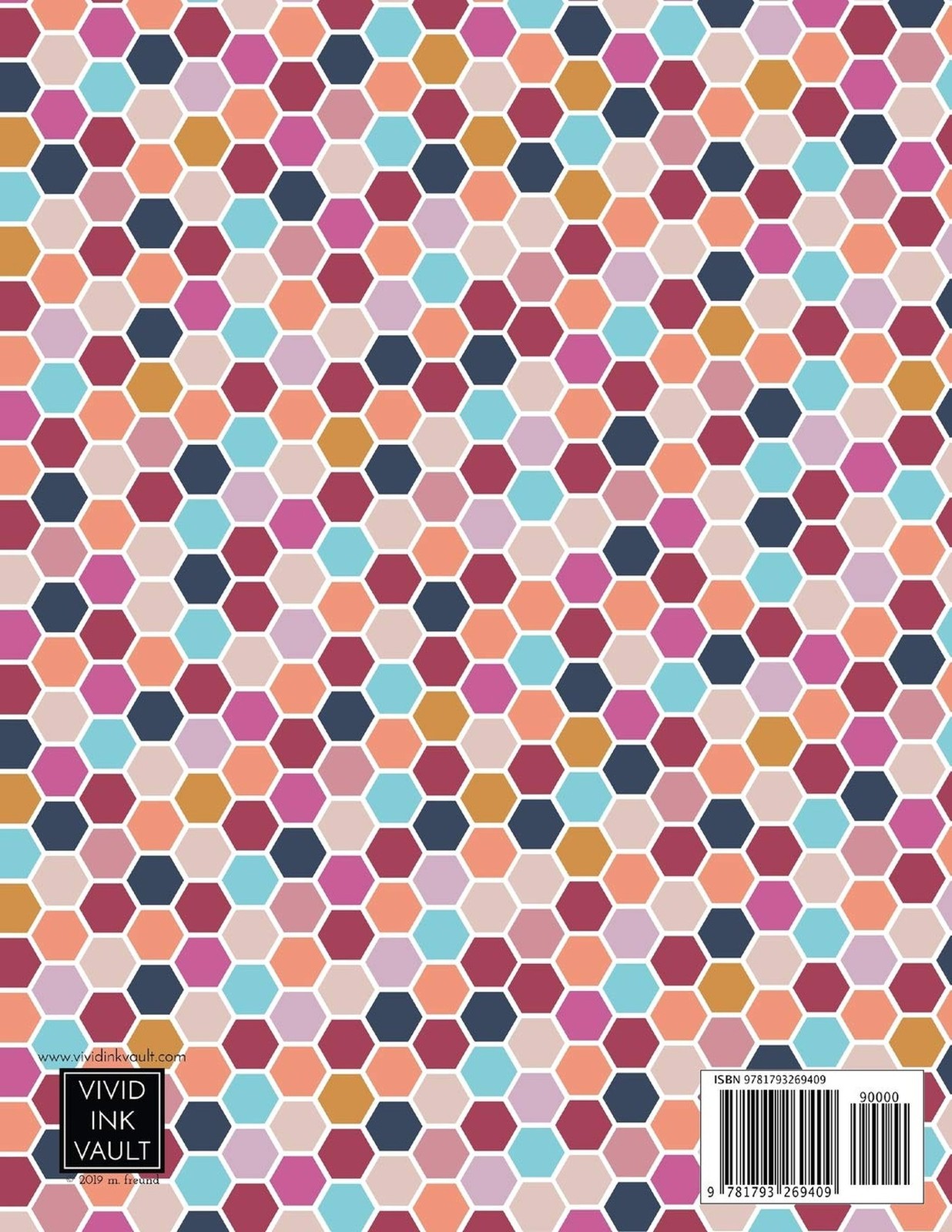 Hexagon Paper Notebook: 1/4 inch (0.25 in) Hex Graph Paper, 8.5&Prime; x 11&Prime;, 50 sh…
