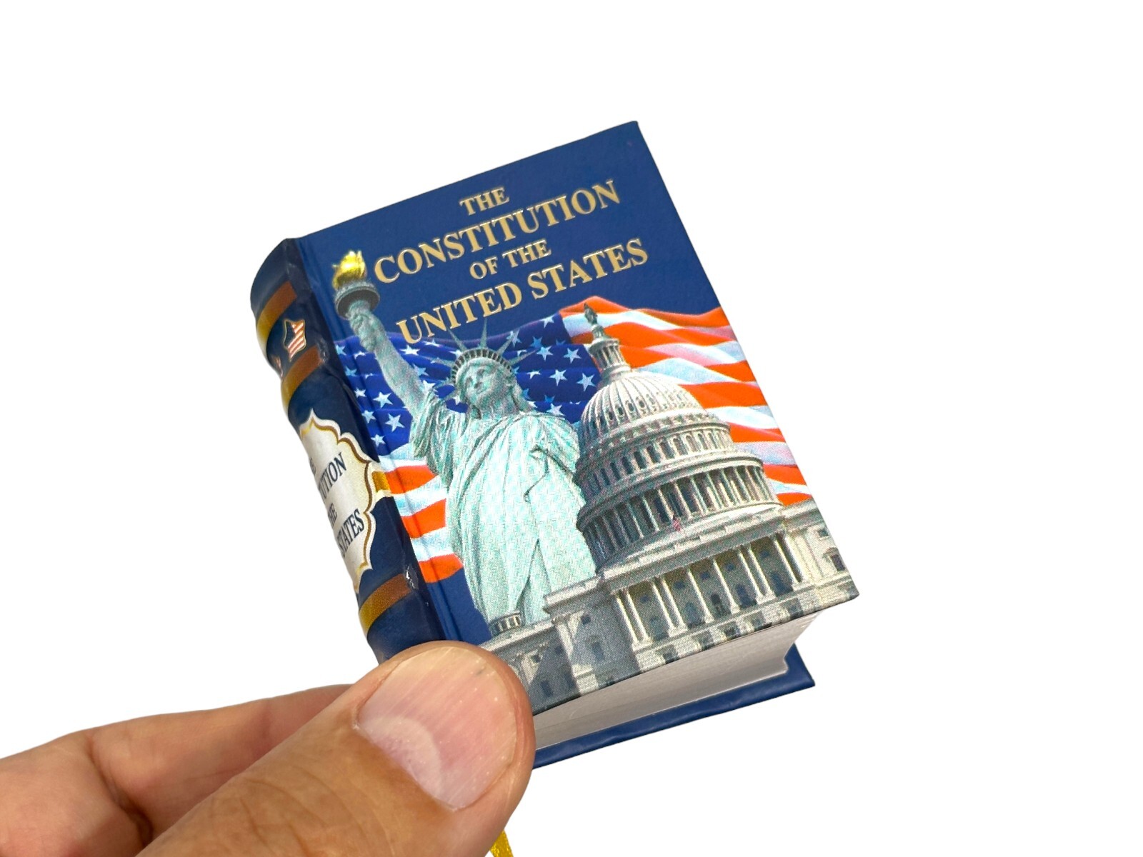 The Constitution of the United States mini book 2.50&Prime; H in English and Spanish