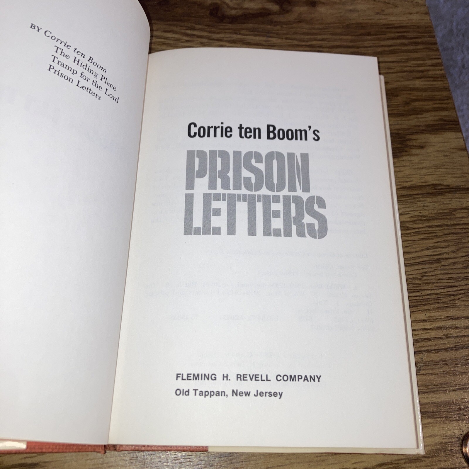 Corrie Ten Boom&rsquo;s Prison Letters 1975 Revell HC DJ,History, Religion WWII