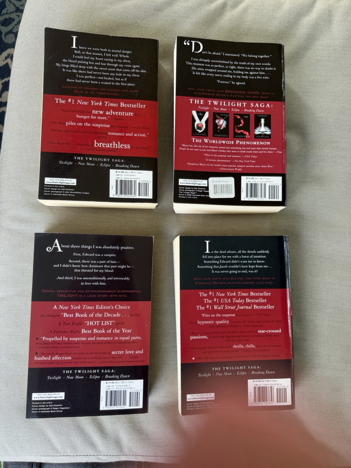 The Twilight Saga Complete 4-Book Paperback Set by Stephenie Meyer