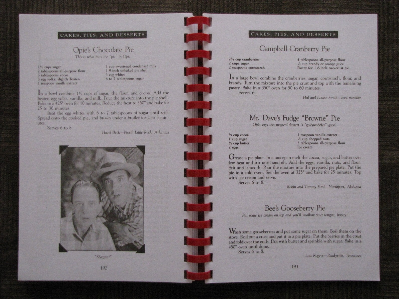 Aunt Bee&rsquo;s MAYBERRY COOKBOOK Ken Beck & Jim Clark Edited by Julia M. Pitkin 1991