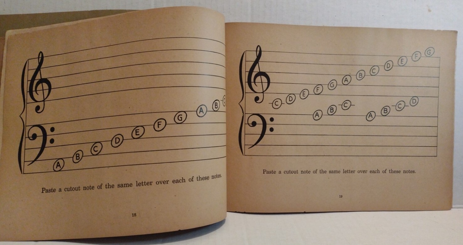 Let&rsquo;s Go To Theoryland Beckley Cardy Co. Chicago VTG Childrens Music Theory Book