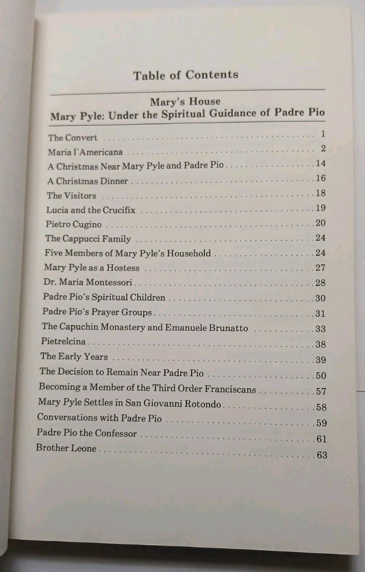 MARY&rsquo;S HOUSE Dorothy M. Gaudiose SIGNED – MARY PYLE Spiritual Guidance PADRE PIO