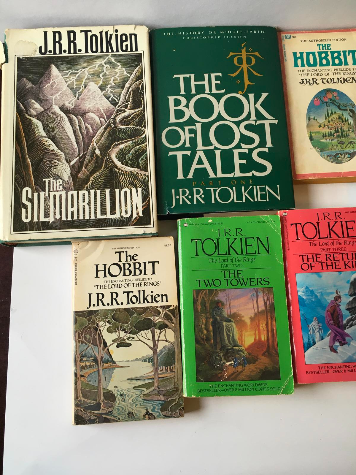 JRR Tolkien Book Lot of 9 Hardcover & Paperback Book