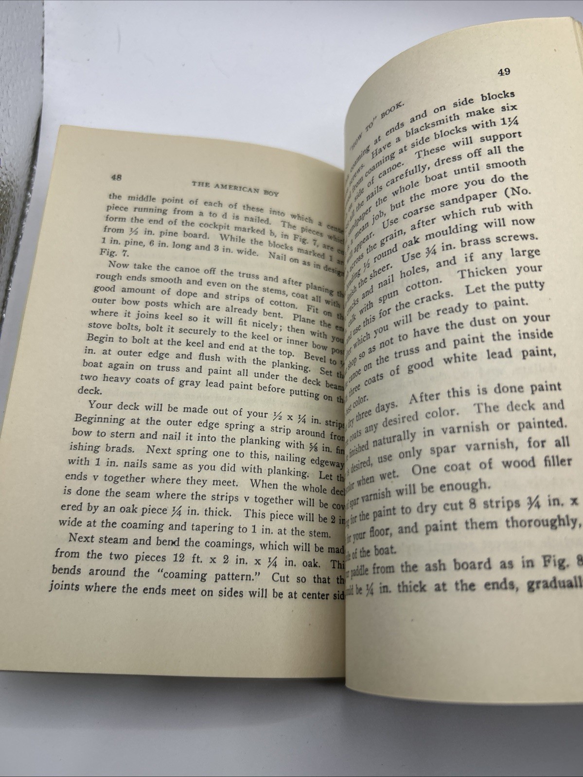 ANTIQUE « THE AMERICAN BOY « HOW TO » BOOK » ~ RARE 1900 CIRCA COLLECTIBLE BOOK