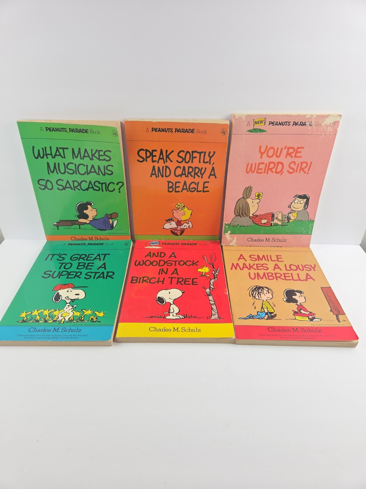 Lot of 12 Vintage Peanuts Parade Books Charles M. Schulz Snoopy Charlie Brown