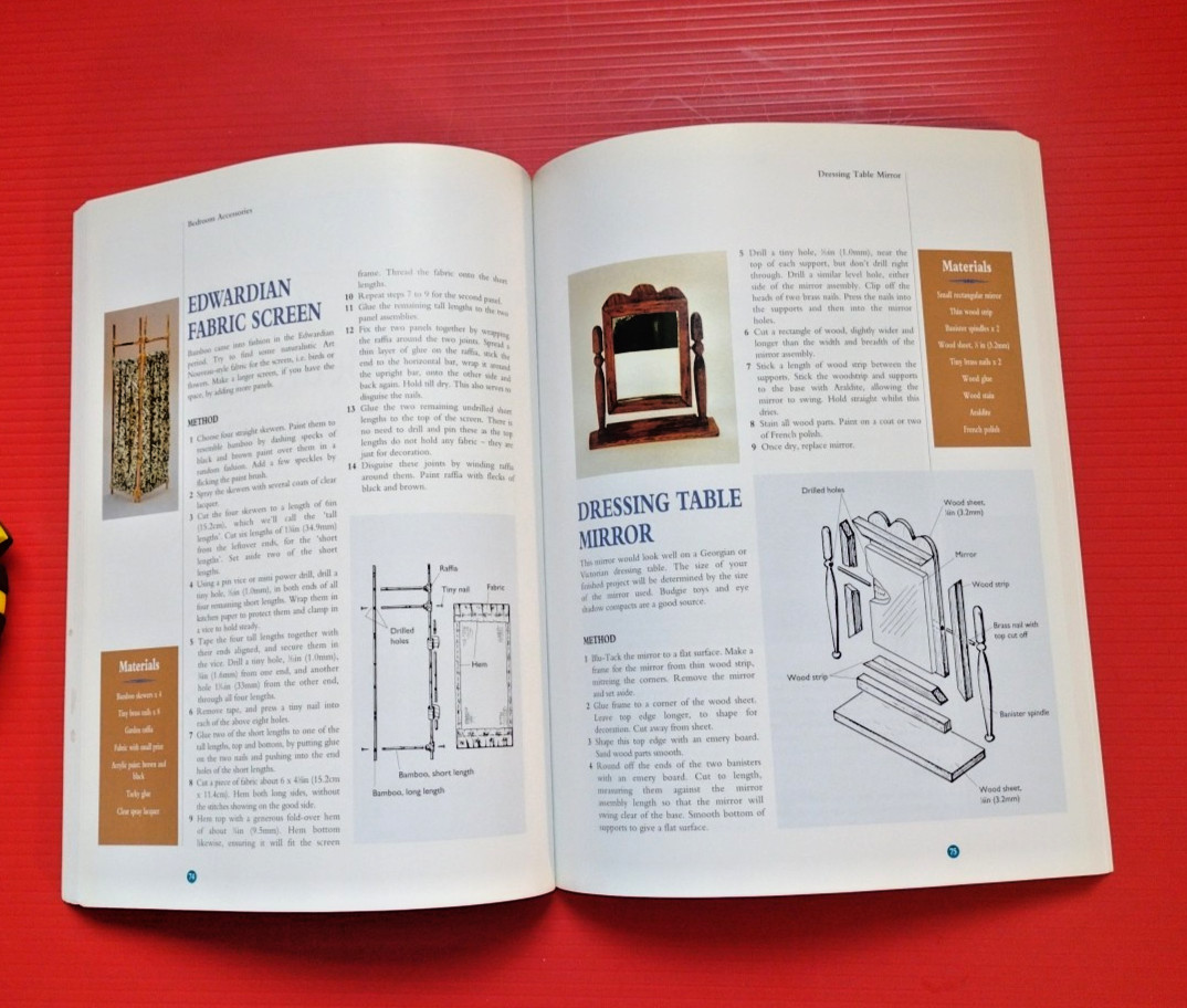Easy to Make Dolls&rsquo; House Accessories Paperback by Andrea Barham 168 Pages NICE