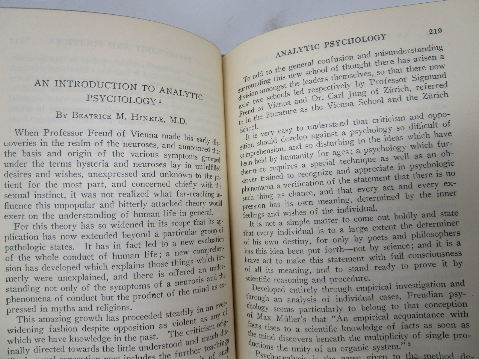 An Outline of Psychoanalysis edited by J. S. Van Teslaar 1925