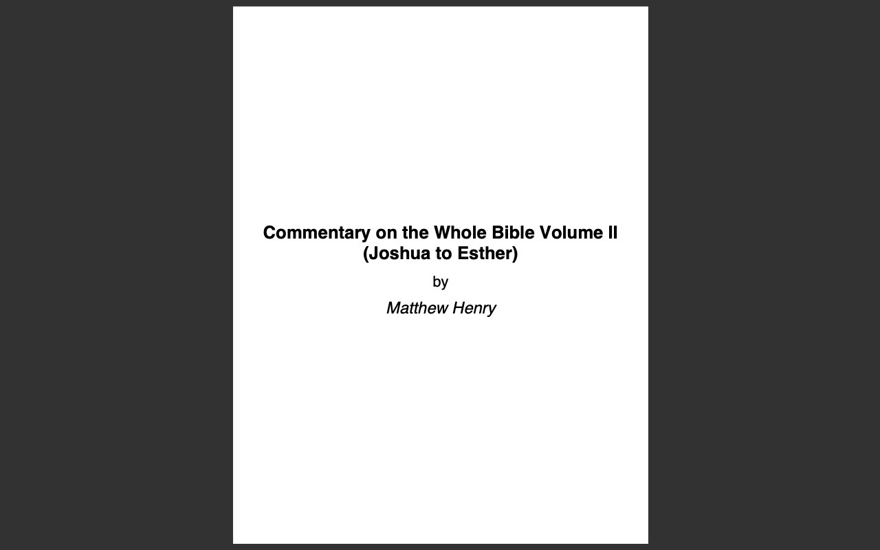 Matthew Henrys Complete Commentary Whole Bible- ALL 6 VOLUMES + Bonus Version-CD