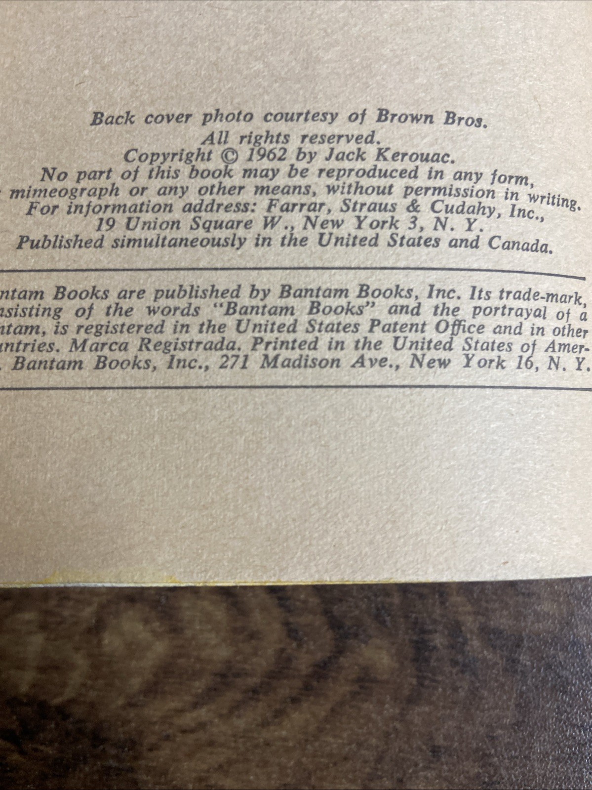 1963 – Jack Kerouac &lsquo;Big Sur&rsquo; paperback PB 1st Bantam Books Printing