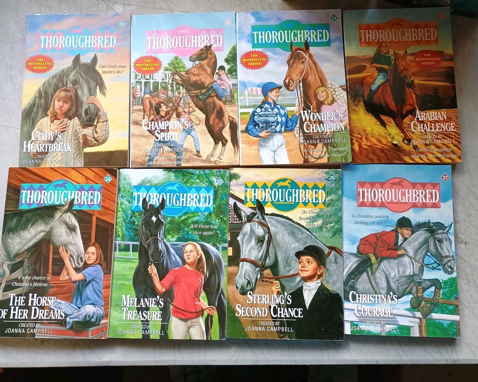 Lot of 33 Thoroughbred Books Series by Joanna Campbell Vintage 1990&rsquo;s OOP