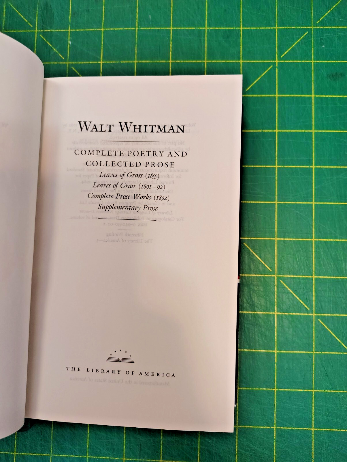 Walt Whitman Poetry and Prose The Library of America 3 HCw/DJ Like New