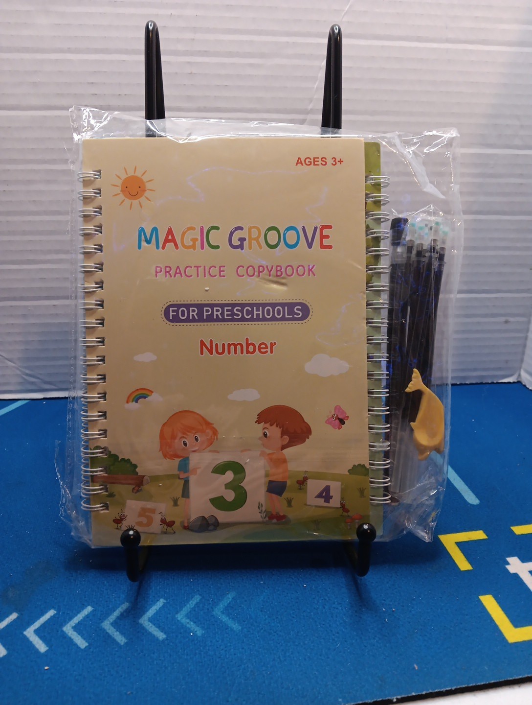 4Pc Groove Books for Kids,Magic Practice,Reusable Handwriting Workbook Kids 3+