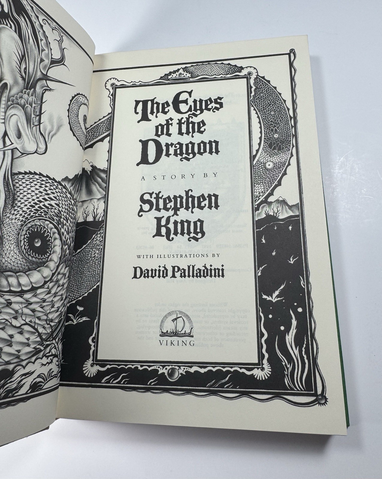 The Eyes of the Dragon by Stephen King 1987 Viking Book Club Edition (?) Exc Cd!