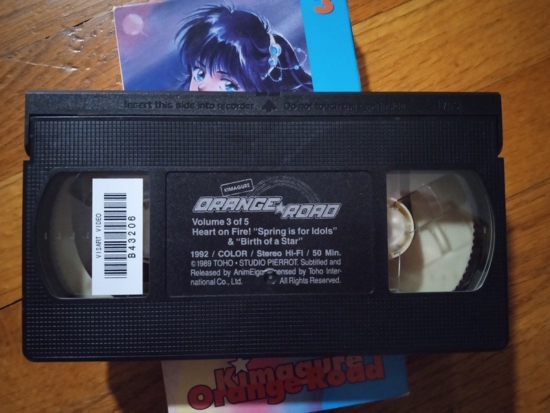 Kimagure Orange Road VHS Anime OVA Volume 3 1992 AnimEigo English Subtitled