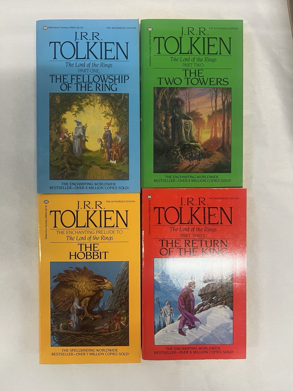 J.R.R. Tolkien Lord of the Rings & Hobbit Box Set 1983 Special Silver Jubilee Ed
