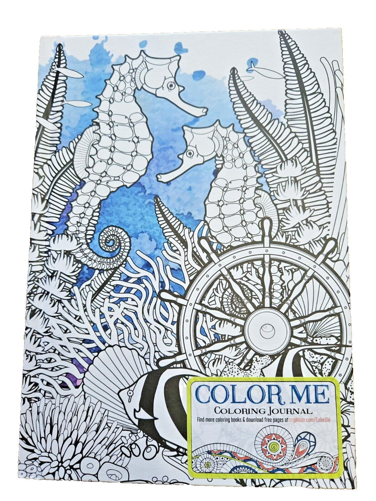 Color Me! Journal: Relax in The Ocean « Under The Sea » 6&Prime; X 81/2&Prime; Tall 160 Pages