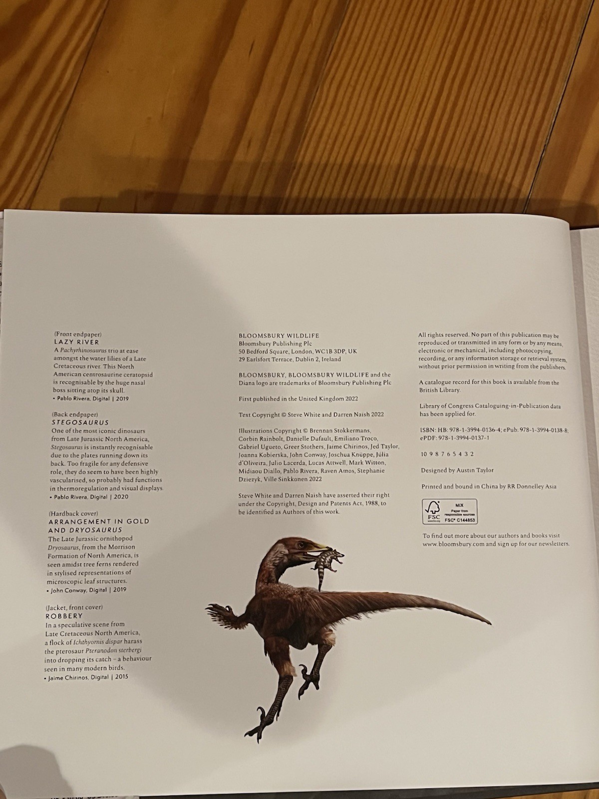 Mesozoic Art Dinosaurs and Other Ancient Animals In Art Hardcover Steve White