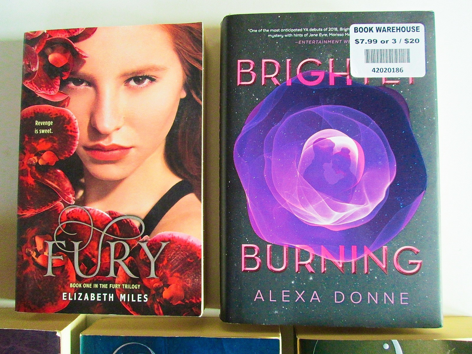 Lot of 5 Young Adult Romantasy Paranormal Sci-Fi Mix Genre Novels
