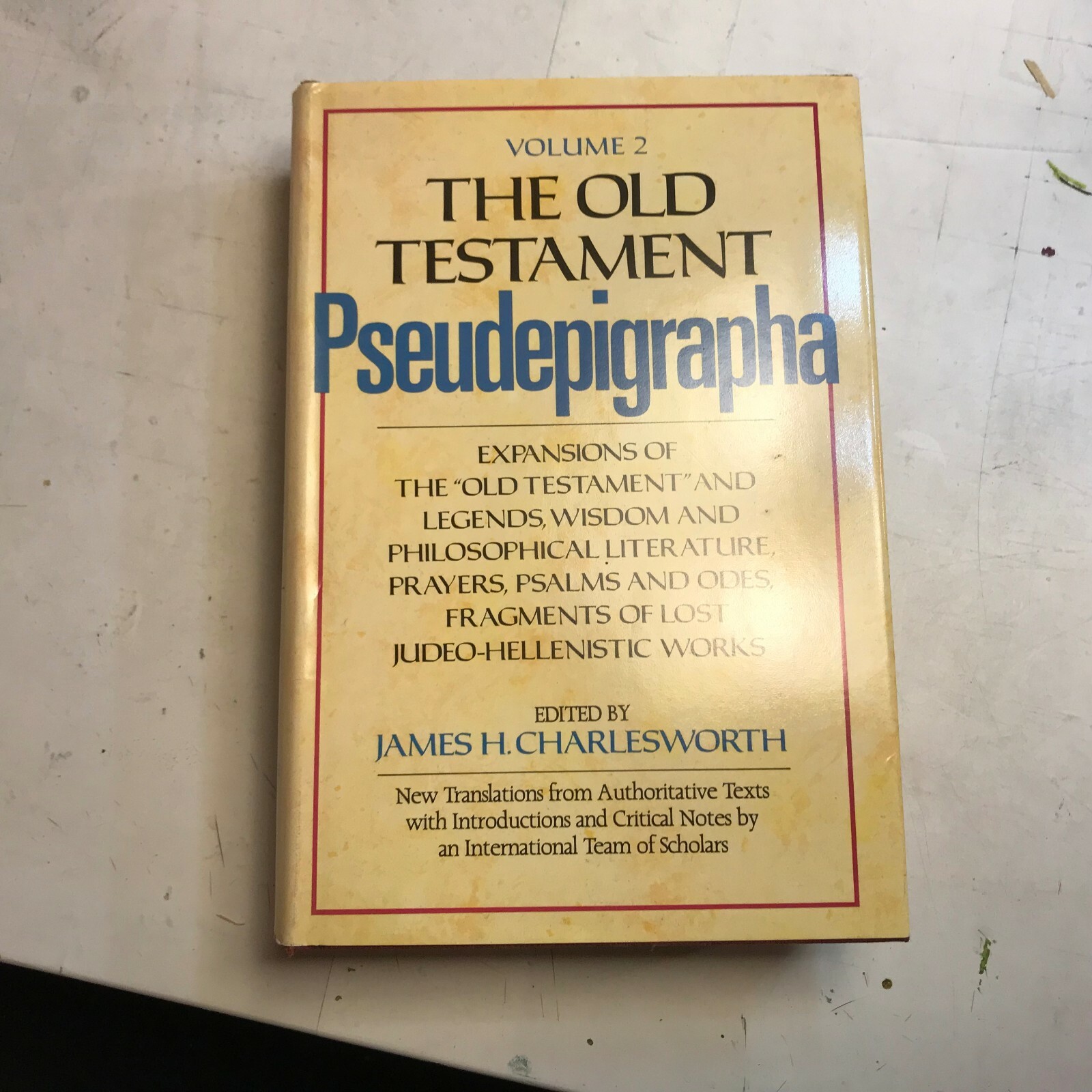 James H. Charlesworth Old Testament Pseudepigrapha Vol 2 HB &rsquo;85 expansions rare!