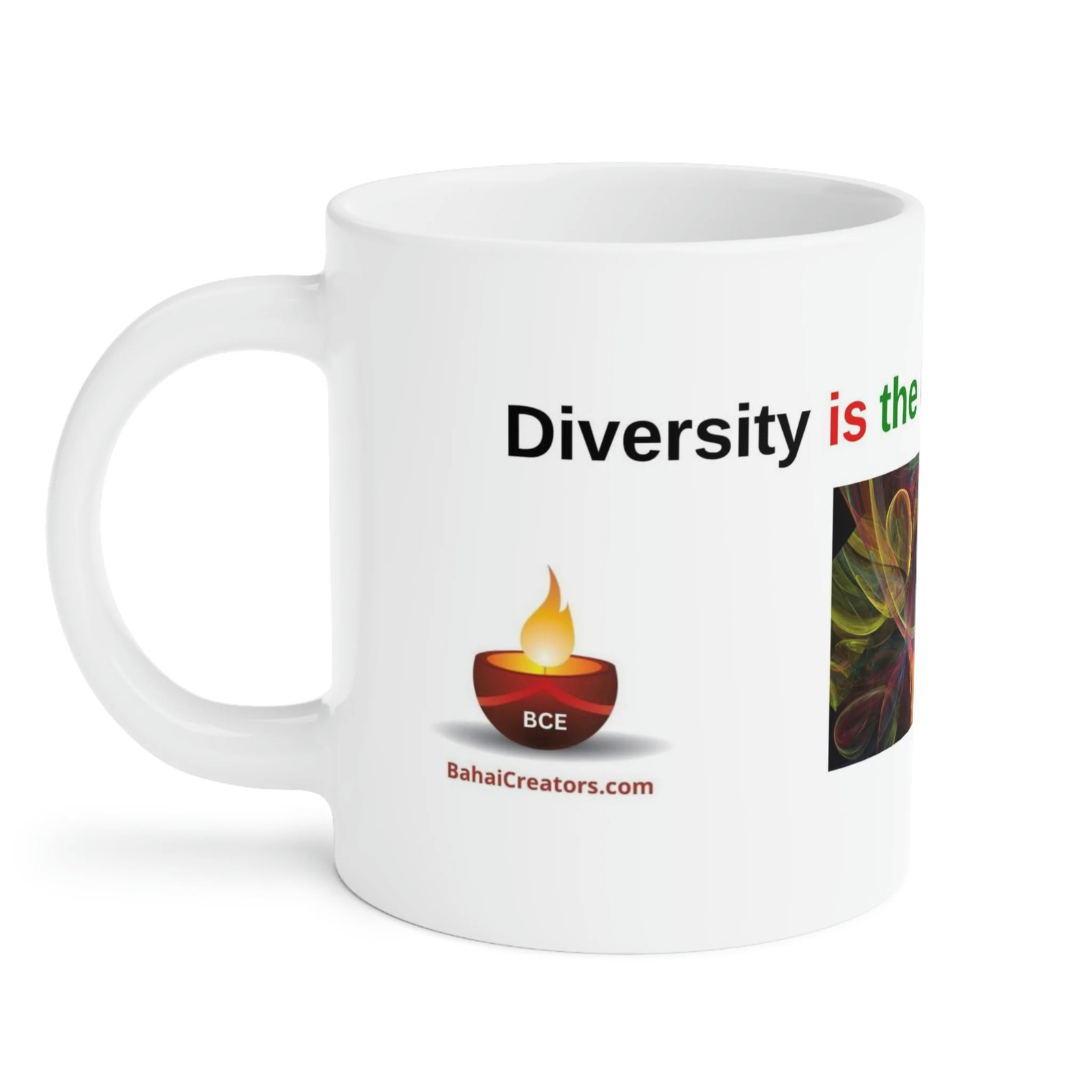 Baha&rsquo;i Diversity, Race Unity, Color of our Souls Mugs (11oz15oz20oz)