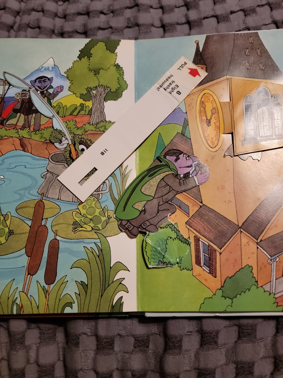 Vtg Sesame Street The Count&rsquo;s Counting Pop-Up Book 1980 Jim Hensons&rsquo;s Muppets