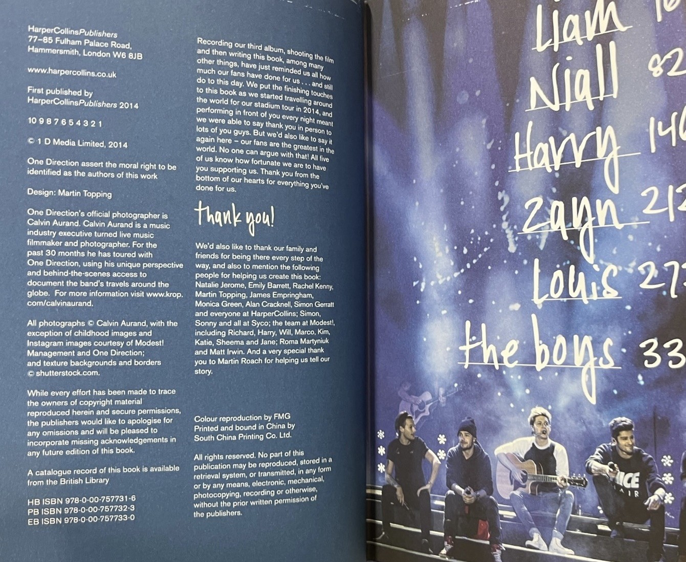 One Direction Who We Are Book Our Official Autobiography – Hardcover