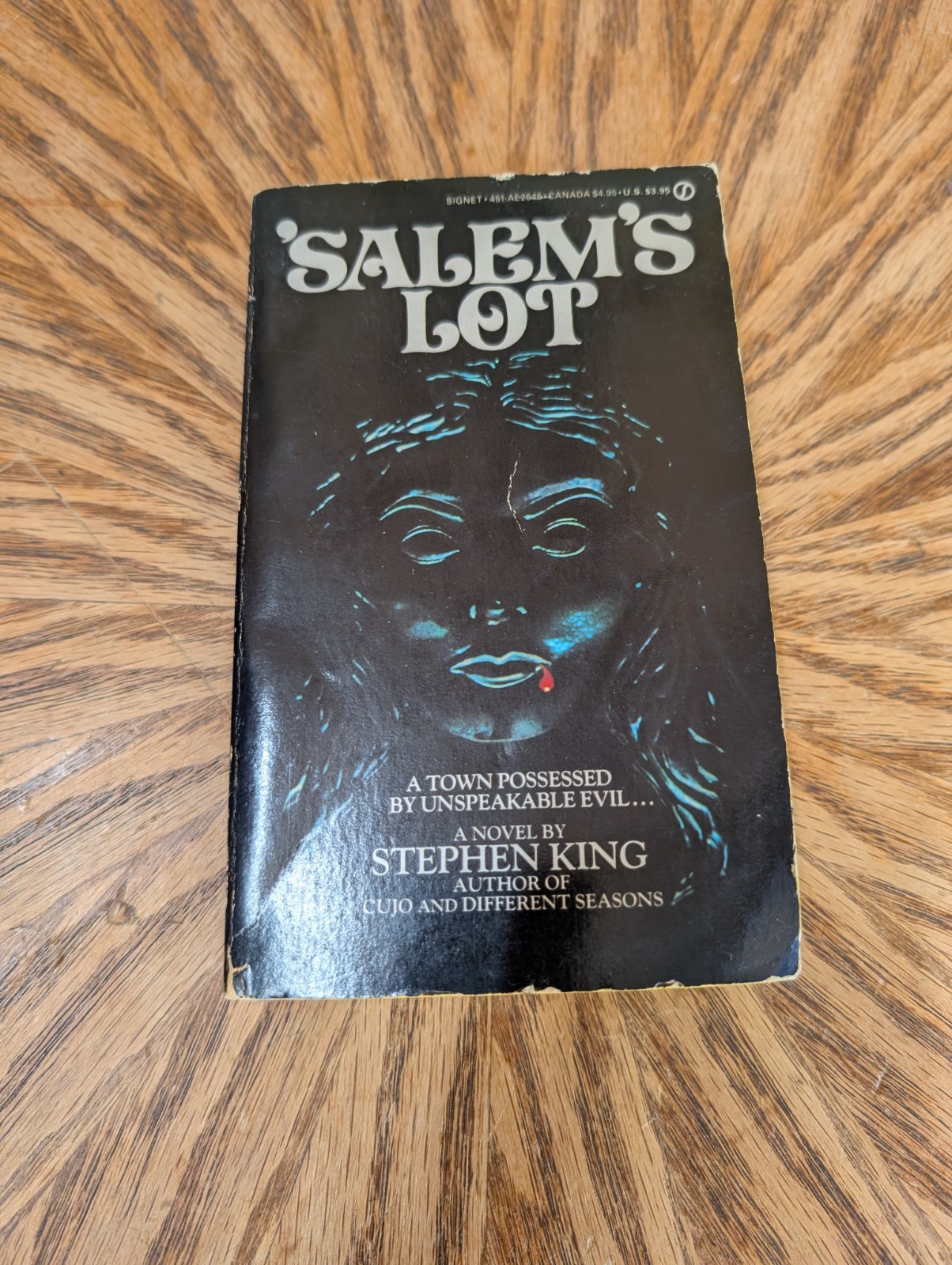 Salem&rsquo;s Lot Stephen King Paperback Book 1st Signet Printing August 1976 Horror