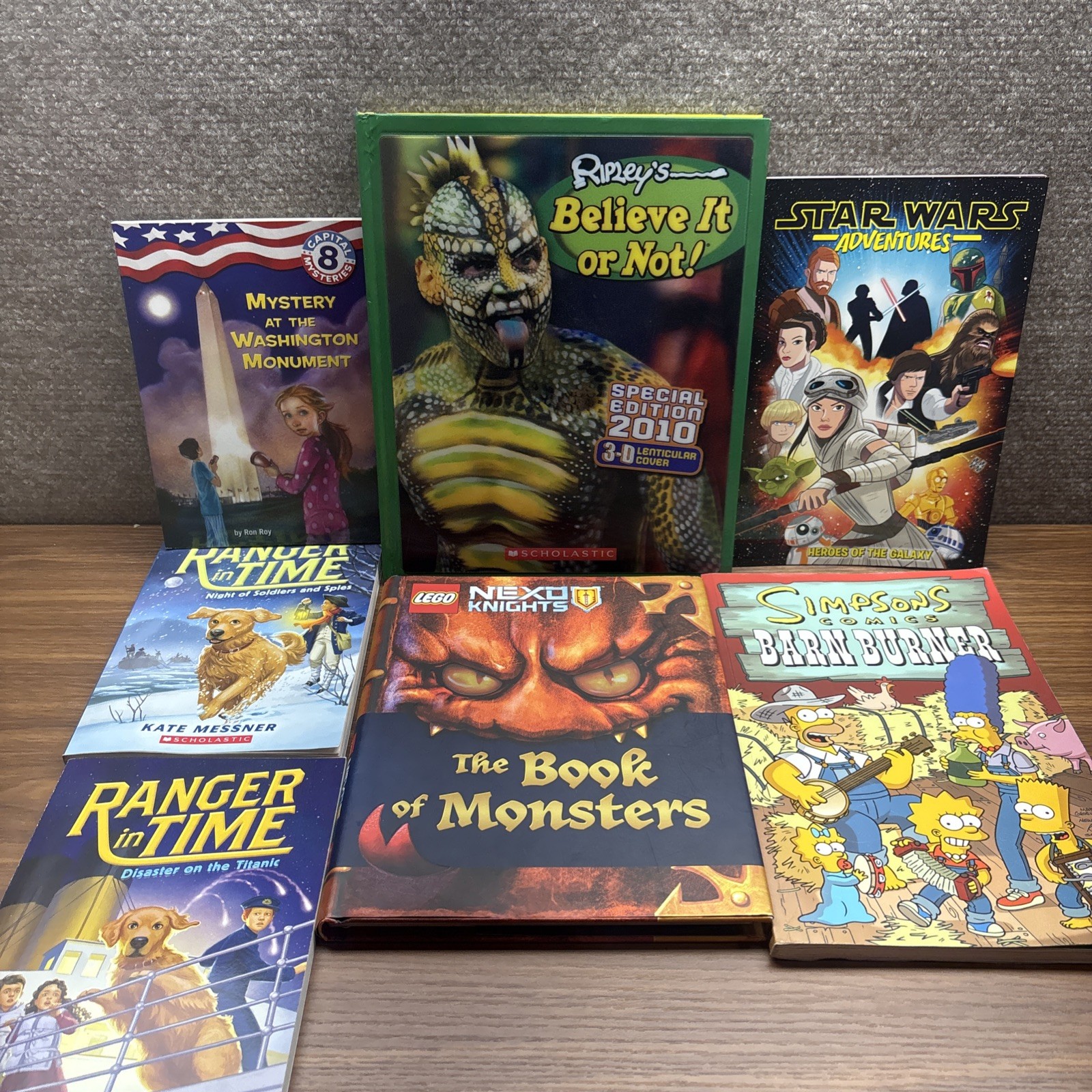 Lot of 7 Kids Children Books RANDOM Disney Scholastic Learn Read Mixed Bundle