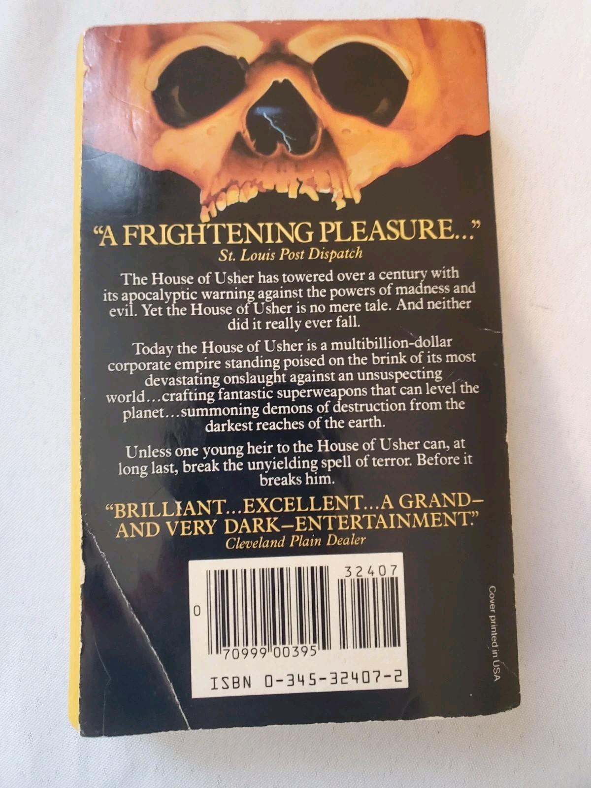 Usher&rsquo;s Passing Robert R. McCammon 1st Ballentine Printing Vintage Paperback