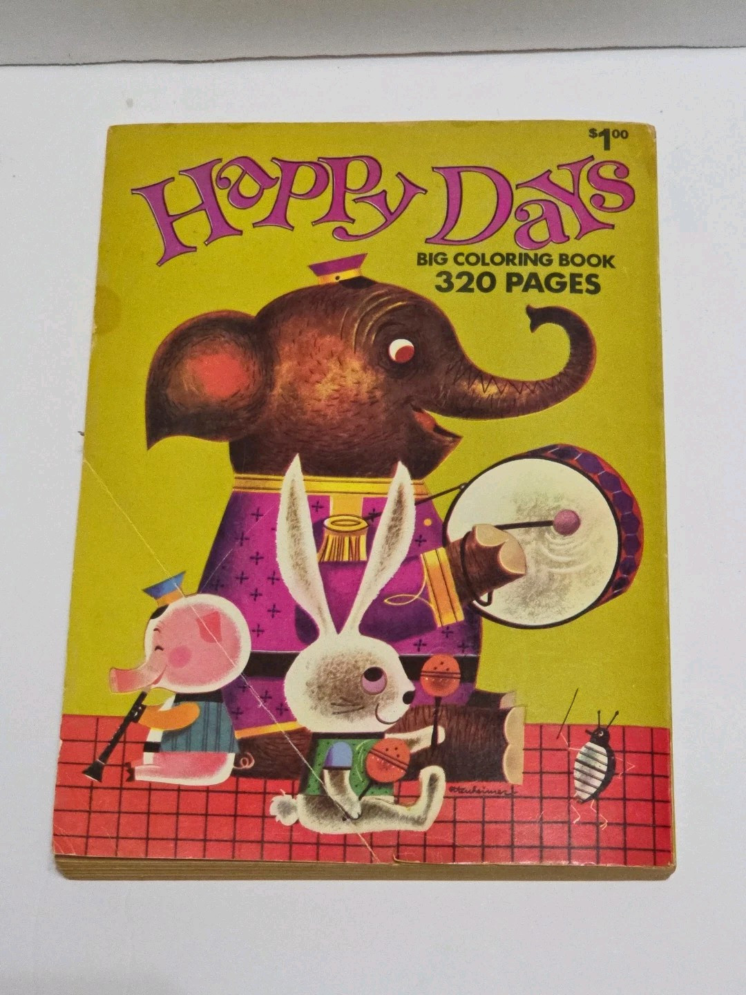 Vintage Happy Days Big Coloring Book 320 Pages Children&rsquo;s Activity