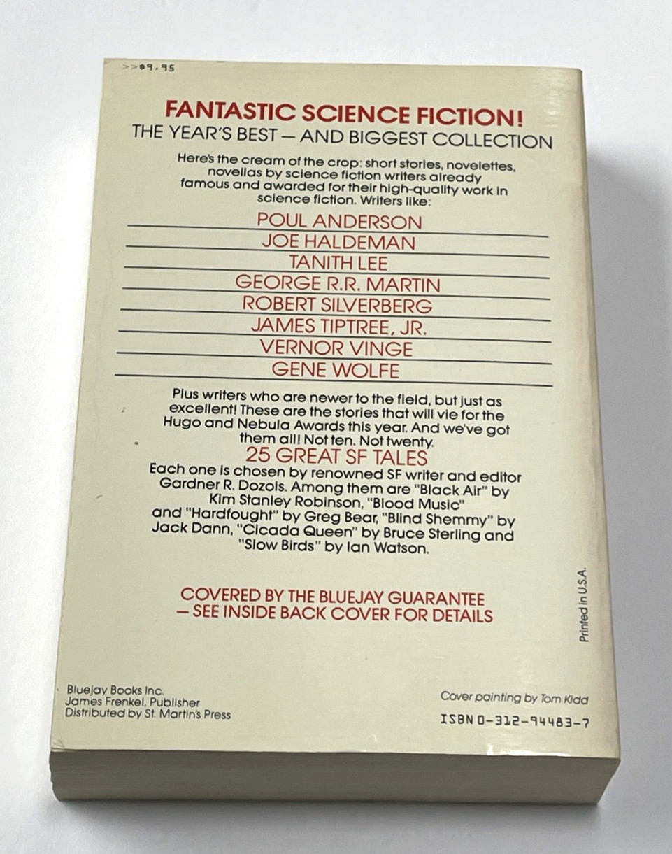 The Year&rsquo;s Best Science Fiction: First Annual Collection Gardner Dozois Bluejay