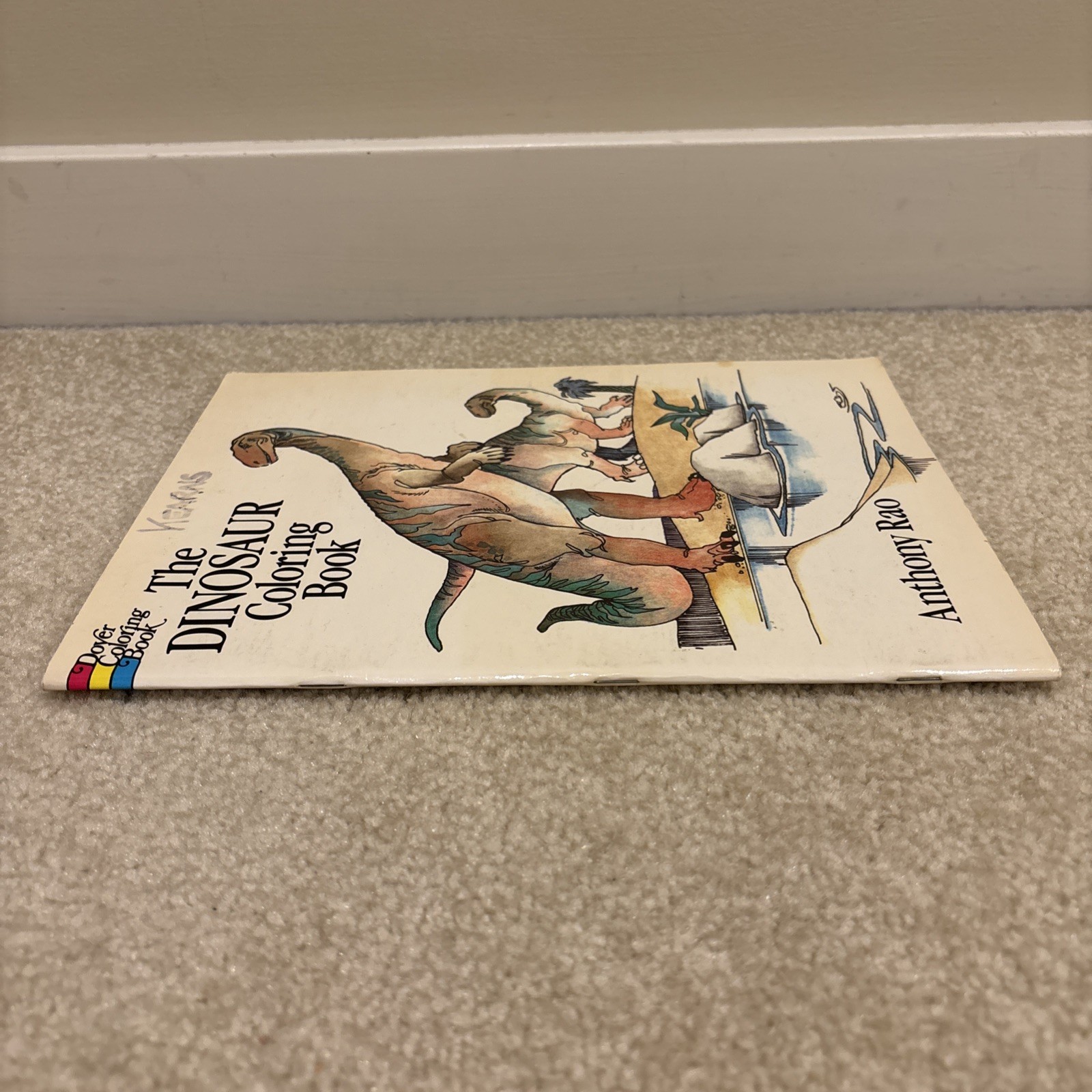 The Dinosaur Dover Coloring Book Paperback Anthony Rao Vintage 1980