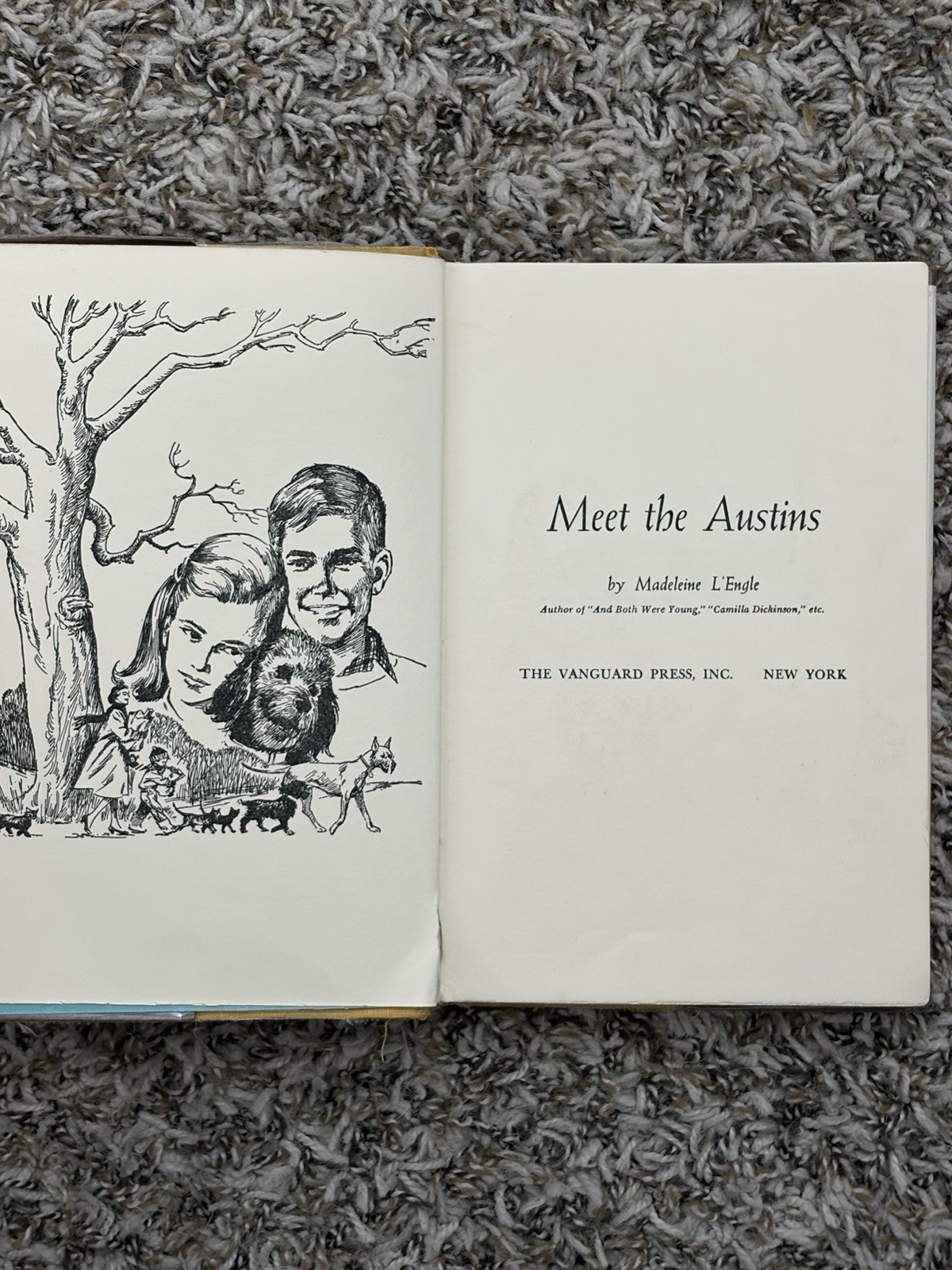 Madeleine L&rsquo;Engle Meet the Austins 1960 Library Copy Hardcover