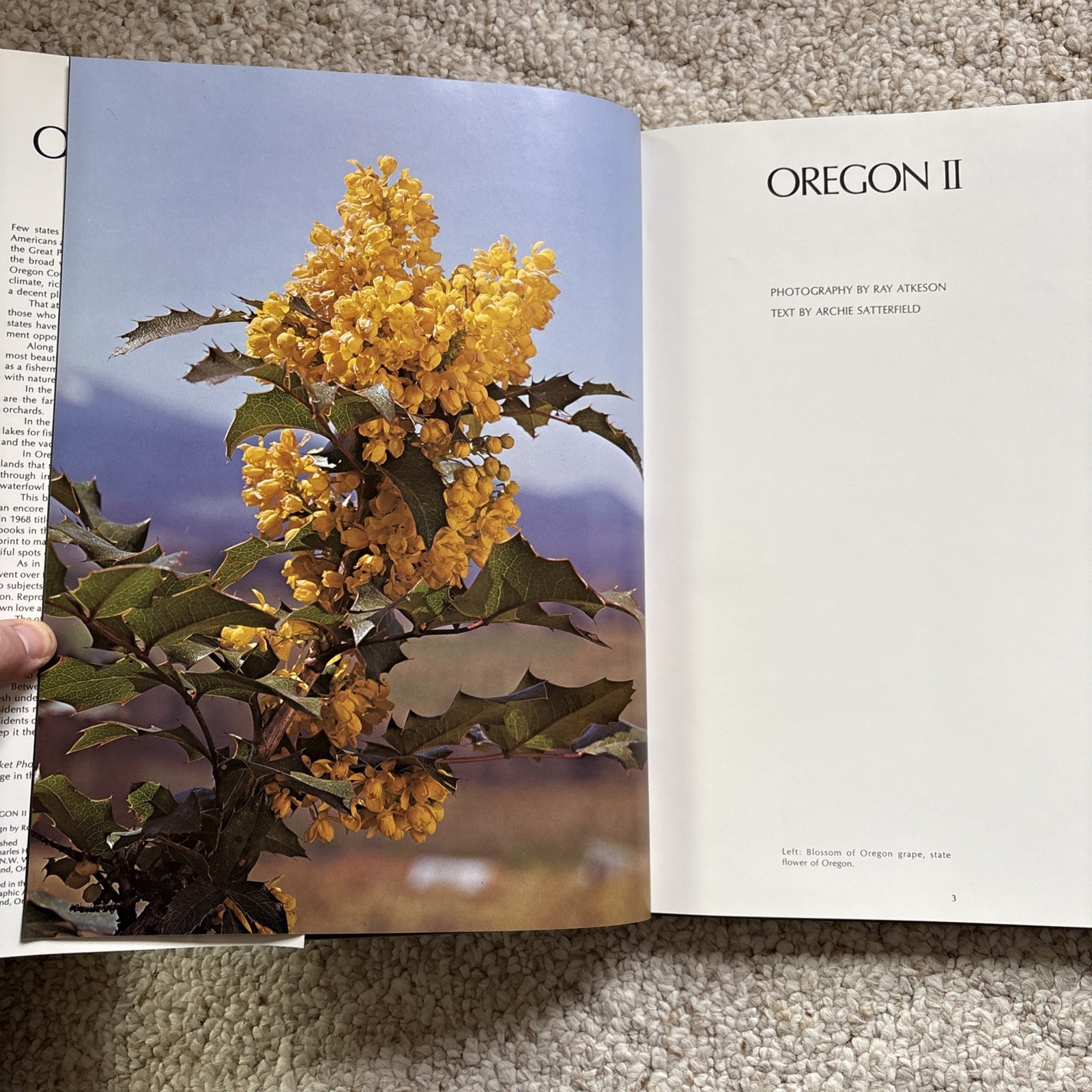 Oregon II Hardcover Large Table Top Book By Ray Atkeson With Dust Jacket…