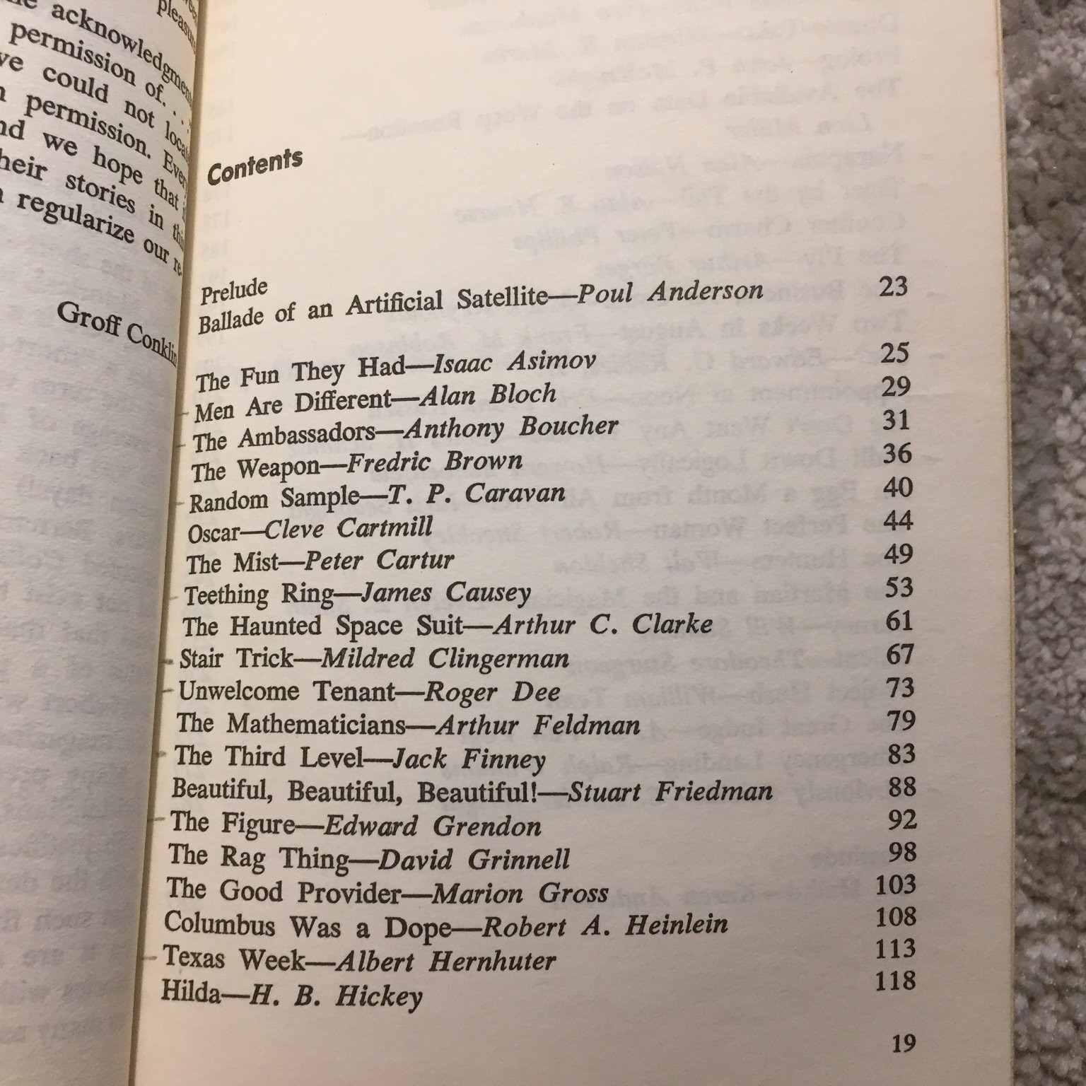 50 Short Science Fiction Tales Asimov Conklin 1968 Anthology Collier Books PB SF
