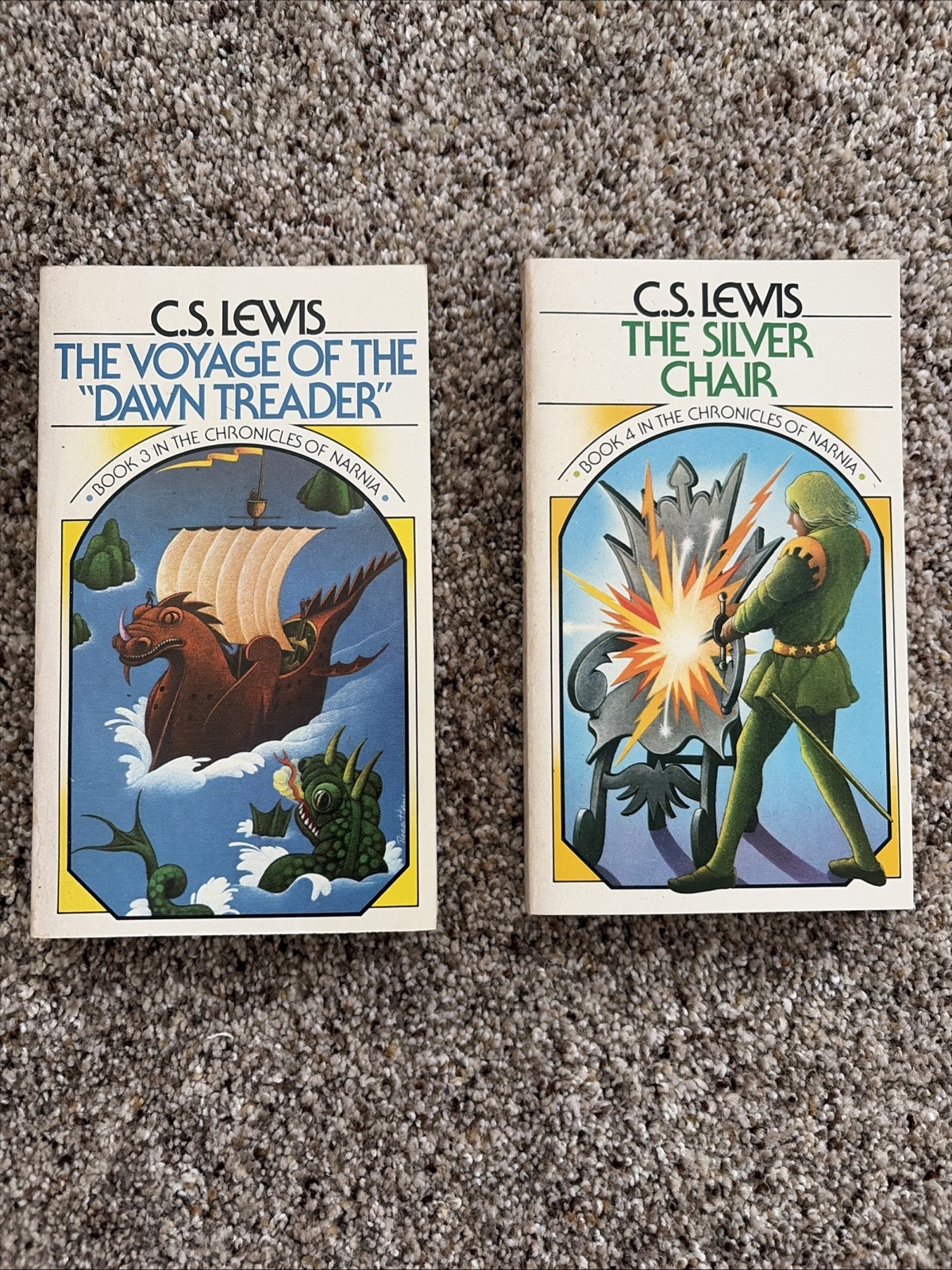 The Chronicles Of Narnia Complete Box Set 1970 Books 1-7 Vintage Collier