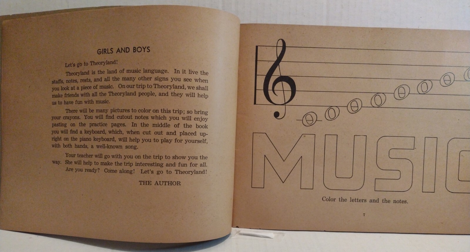 Let&rsquo;s Go To Theoryland Beckley Cardy Co. Chicago VTG Childrens Music Theory Book