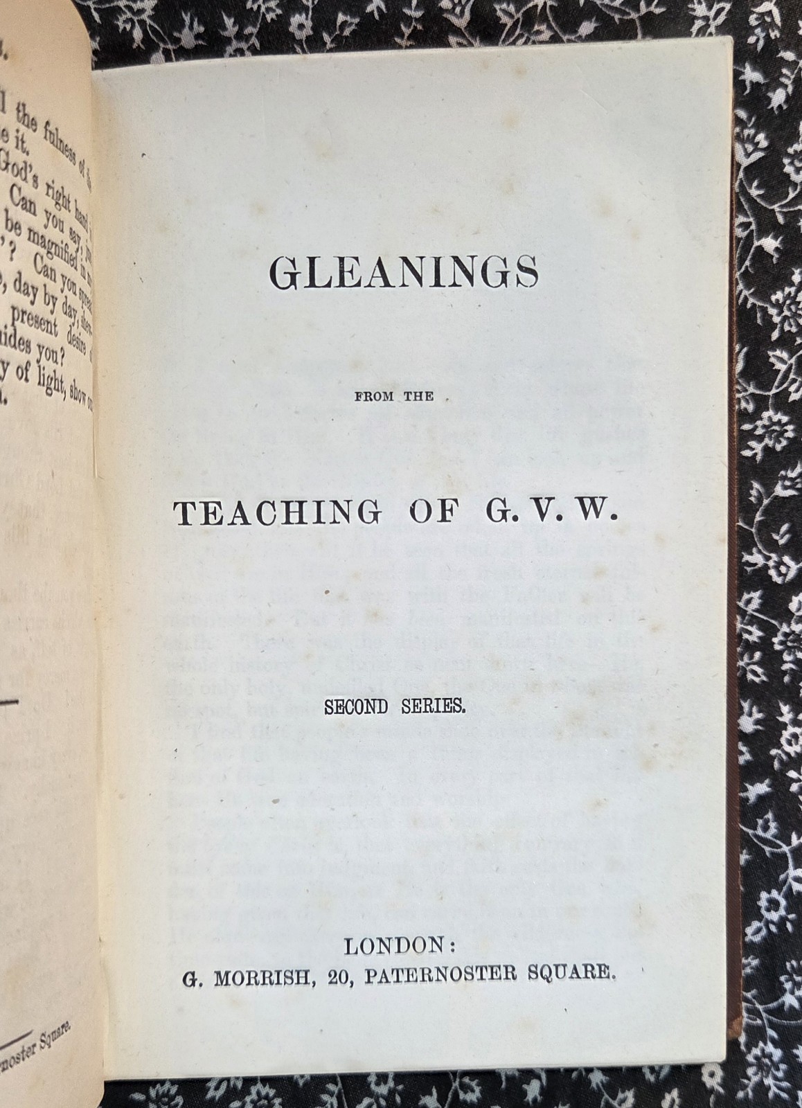 Gleanings From The Teachings Of George V. Wigram, Circa 1870&rsquo;s, HC