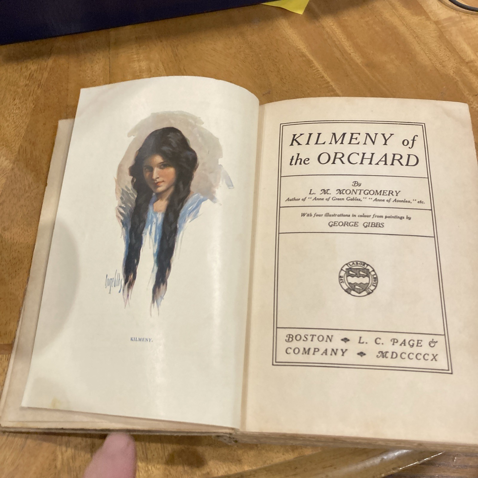 1910 4th IMPRESSION KILMENY OF THE ORCHARD L. M. MONTGOMERY LOOSE SPINE PAGES
