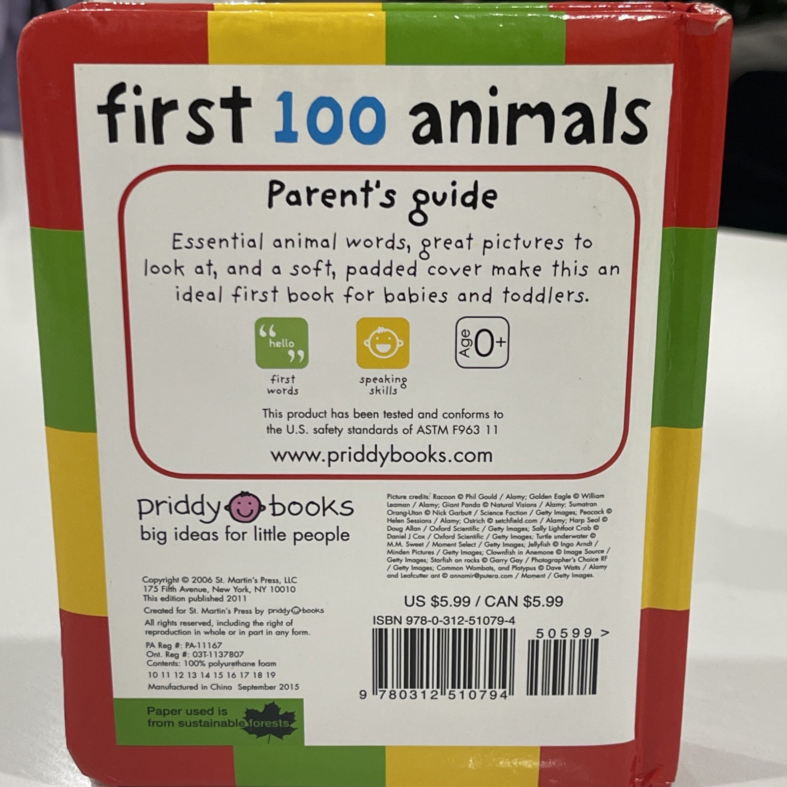 First 100 Animals : In the Bestselling First 100 Series by Roger Priddy (2006)