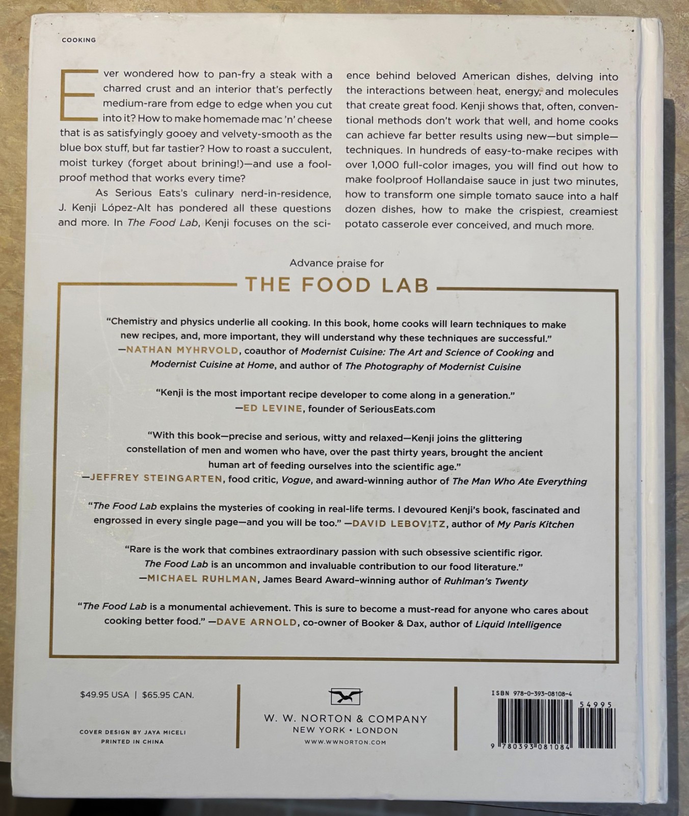 The Food Lab: Better Home Cooking Through Science, J Kenji Lopez-Alt, Hardback