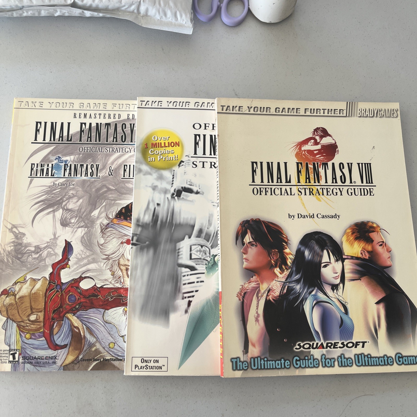 Final Fantasy/II, VII, VIII, Guide Lot Incredible PlayStation PS